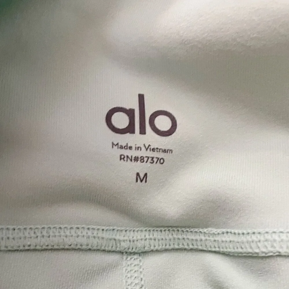 ALO YOGA High-Waist Legit Legging Pant Ribbed Airbrush Size M